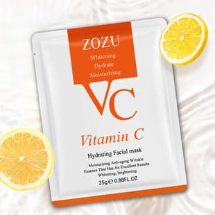 ZOZU VC Face Mask Vitamin C Serum Facial Mask, Cross-border Export Factory Wholesale