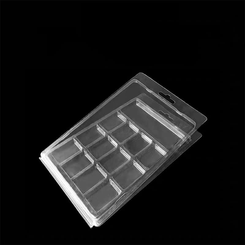 Custom Blister Packaging Double Blister Transparent PVC Fold-Over Clamshell Box with Snap PET Blister Plastic Packaging Box