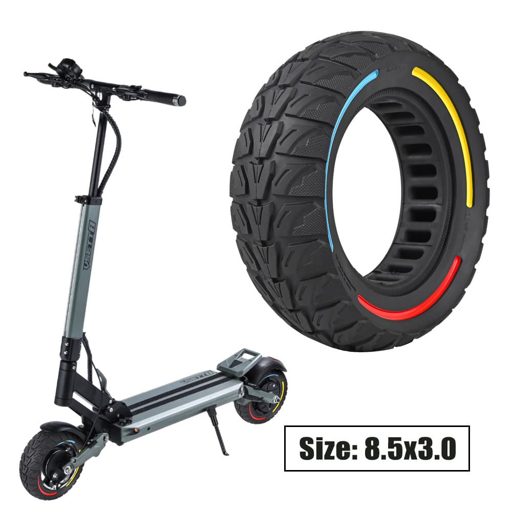 Factory Direct 8.5*3 Inch Electric Scooter Parts Multi-Color Honeycomb Solid Tire In Stock Wholesale for Kugoo