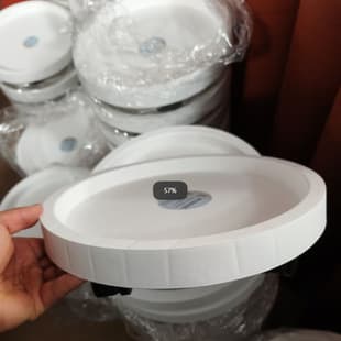 Thickened Mobile Tray Trolley with Wheels Round Universal Wheel Base Roller Mobile Round Bottom Tray Strong Load Bearing