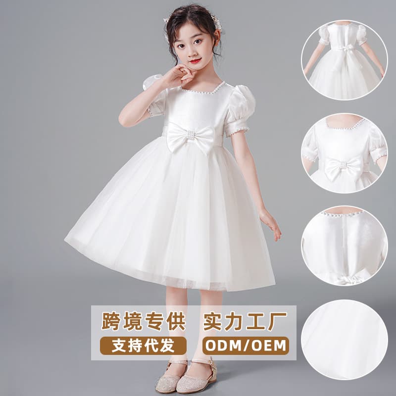 Formal Dress Summer Girls Dress Girl Birthday First Birthday Piano Performance Outfit Tulle Princess Dress Runway Wedding