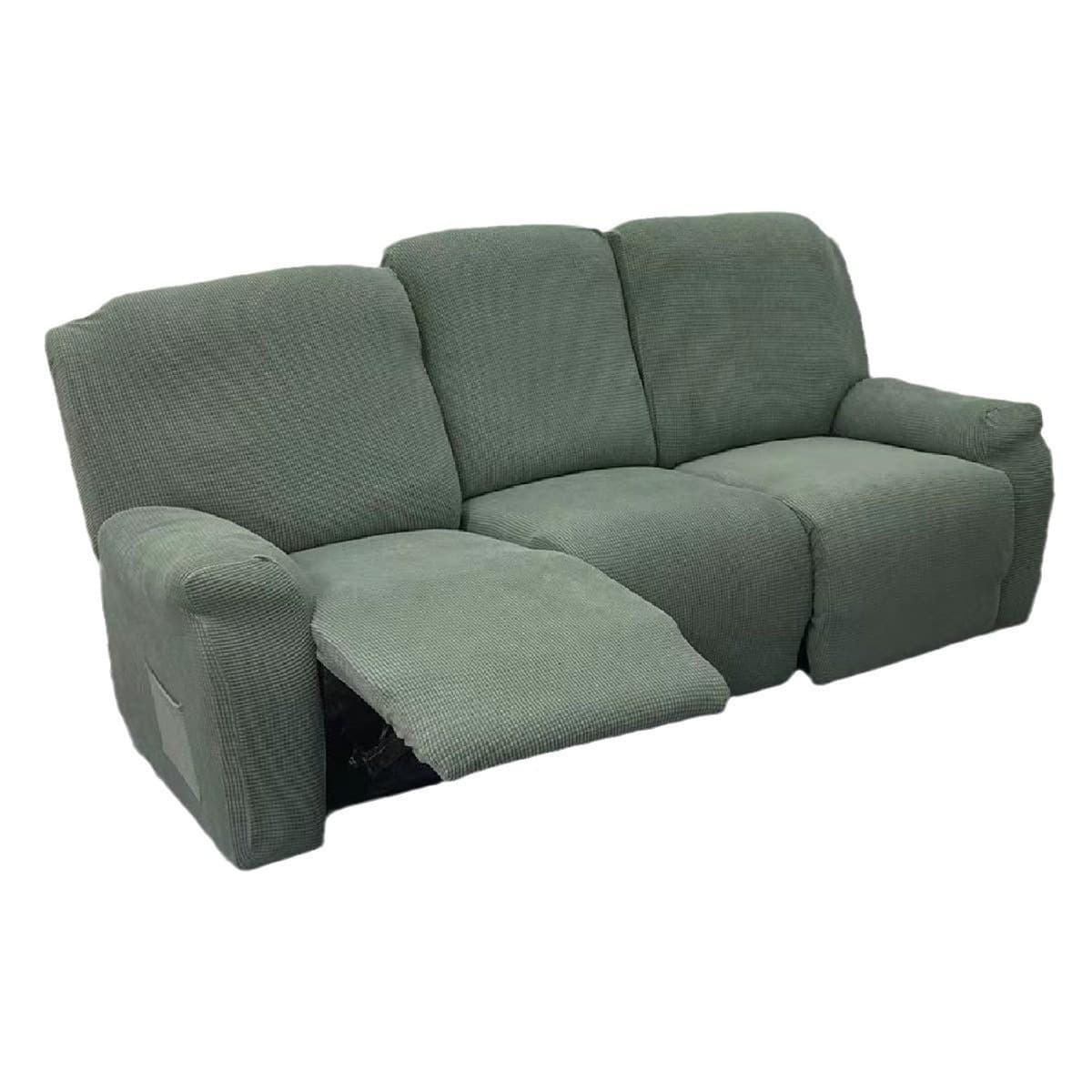 Cross-border 4-piece Full Wrap Single Recliner Cover Simple Sofa Protector Fabric Chesterfield Sofa Cover 160gsm
