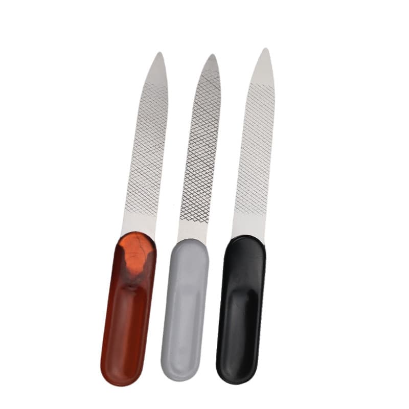 Manicure file strips, home nail salon special nail file strips, stainless steel nail file polishing tools