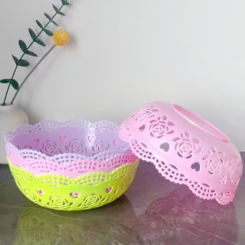 003 Fancy Hollow Snack and Nut Dish Creative Living Room Vegetable Candy Fruit Storage Basket $1-$2 Source