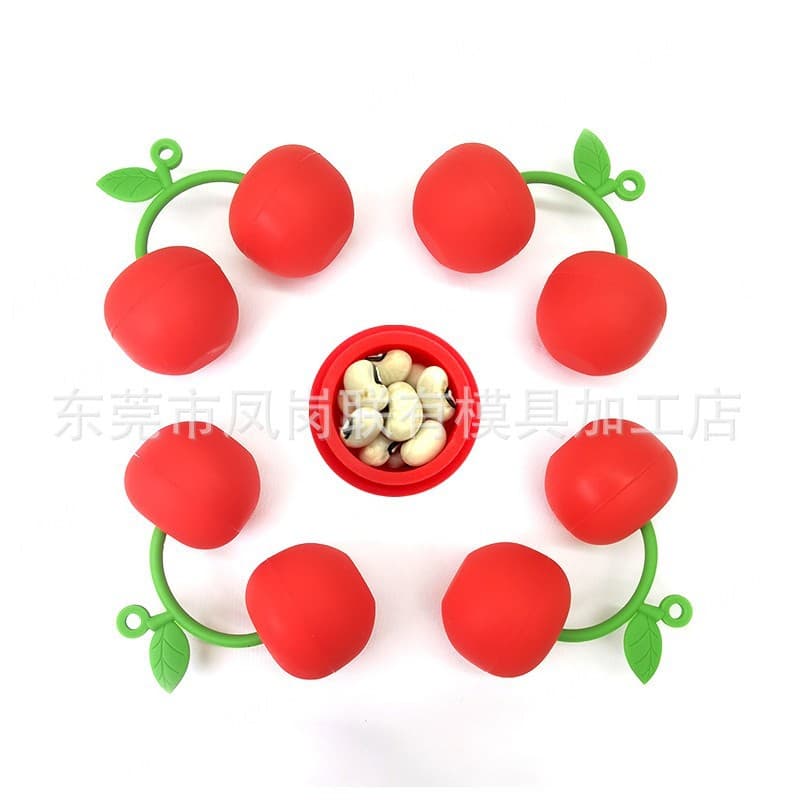 Factory direct stock of 10ml cute cherry silicone cigarette holder/storage box/sealed silicone box