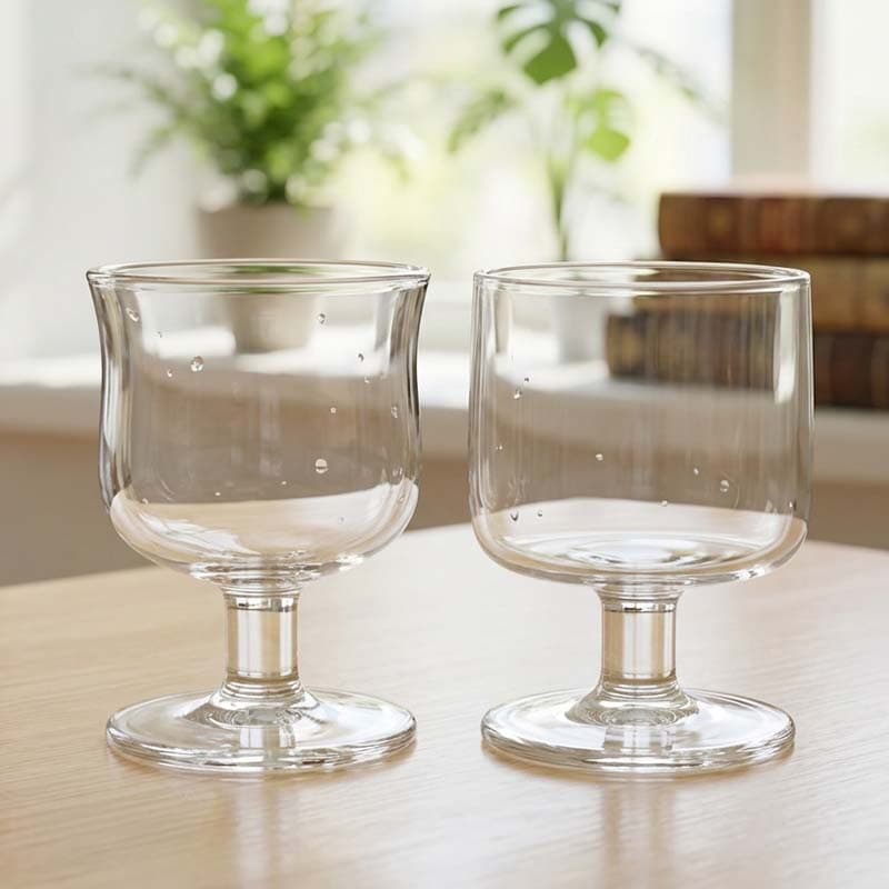 Glass Short-Stem Whiskey Glass European Style Liquor Glass Wine Glass Fruit Juice Glass Iced Americano Coffee Latte Glass Fruit Tea Cup
