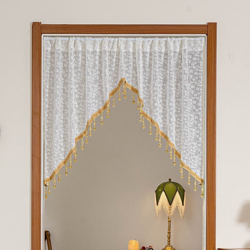 Summer Mosquito Repellent Velcro Screen Door Curtain No-Drill Lace Door Curtain Bedroom Home Partition Curtain Four Seasons