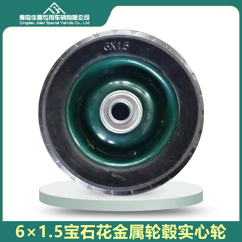 6x1.5 Industrial Rubber Solid Wheel Caster Swivel Wheel Silent Wheel 6 Inch Solid Wheel Factory Direct Supply