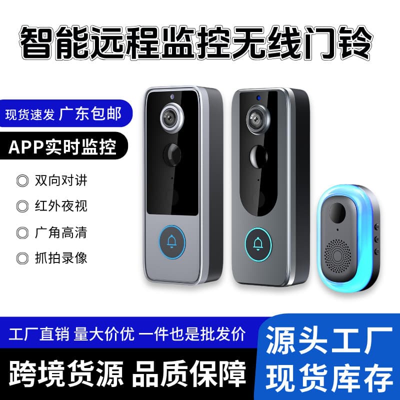 Factory Stock Graffiti Wireless Intercom Video Doorbell HD Full Color Night Vision Smart Remote Monitoring Electronic Doorbell
