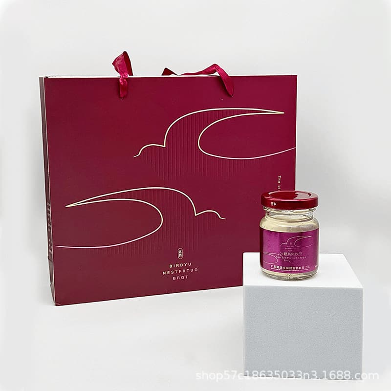 Tribute Bird's Nest Ready-to-eat Rock Sugar Bird's Nest Gift Box Set, Ideal Gift for Middle-aged and Elderly Women's Nourishment, Export Version