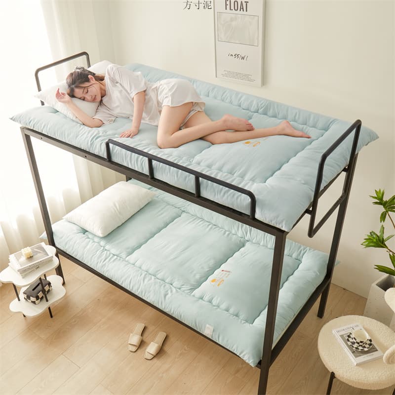 Student Mattress for 0.9M Dorm Beds, Winter Warmth Thickened Bed Pad, Home Tatami Lamb Fleece Washable Foldable