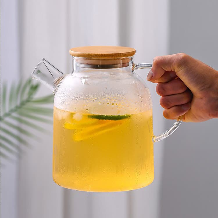 High borosilicate glass cold kettle, transparent household large-capacity tea kettle, thickened kettle, electric ceramic stove, heat-resistant