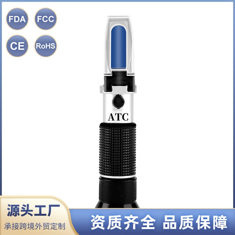 Wine Testing Refractometer for 0-40% Sugar and 0-25% Alcohol Detection