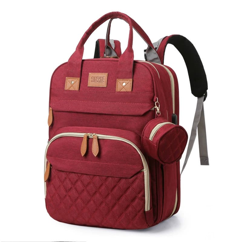 Cross-border Multi-functional Diaper Bag Large Capacity Mom Backpack Lightweight for Outings with Baby