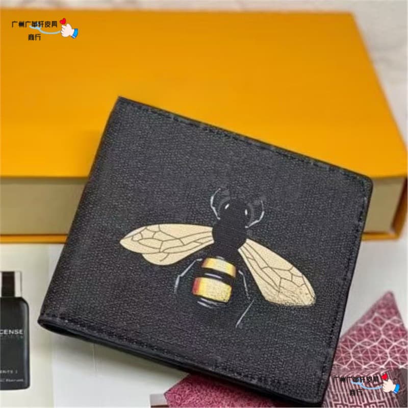 Foreign Trade Cartoon Animal Men's Minimalist Wallet Short Wallet Popular Fashion Classic 60223 Factory Direct Wallet
