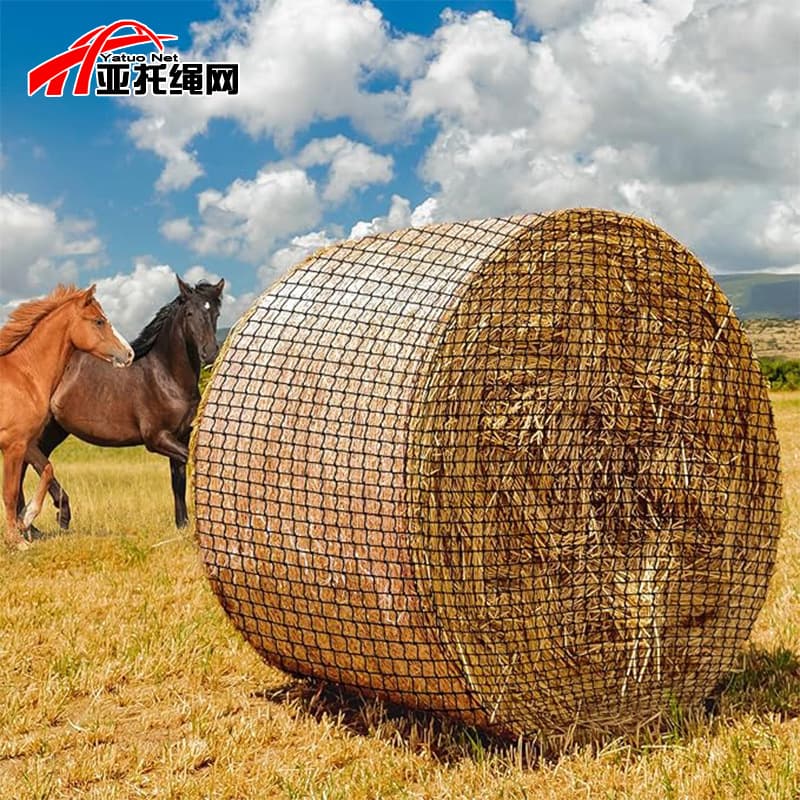 Round Large Hay Bag for Horses, Cattle, Sheep, Camels, Livestock Slow Feeder Hay Net Bag