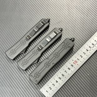 Exclusive Cross-border Hot Sale Microtech Outdoor Tool Zinc Alloy Handle OTF Multi-function Knife Sheath EDC Accessories
