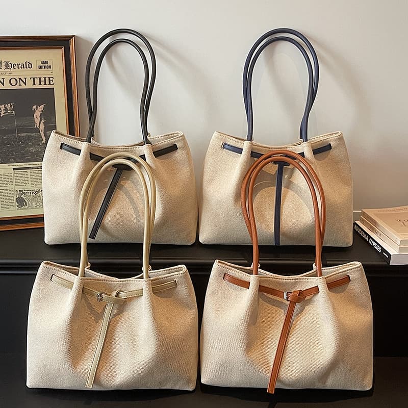 Large Capacity Simple Commuter Tote Bag Summer 2026 New Casual Simple Crossbody Bag Fashion Korean Style Shoulder Bag