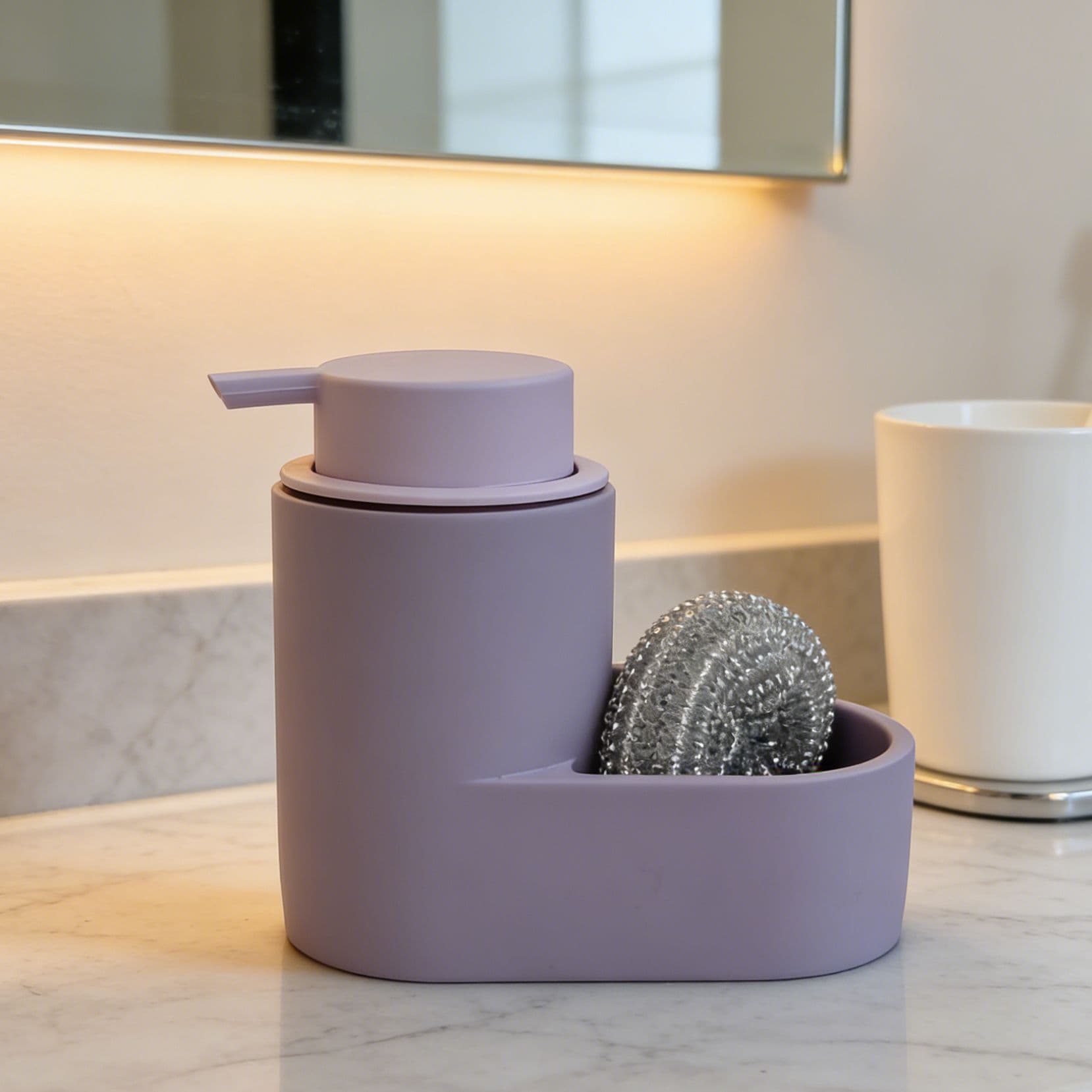 Amazon's Best-Selling Resin Bathroom Solid Color Soap Dispenser Hand Sanitizer Detergent Press Dispenser Bottle Storage Box