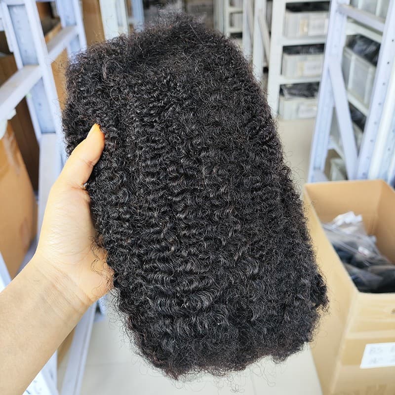 Cross-border wig real hair 30g/50g afro kinkys bulk human hair