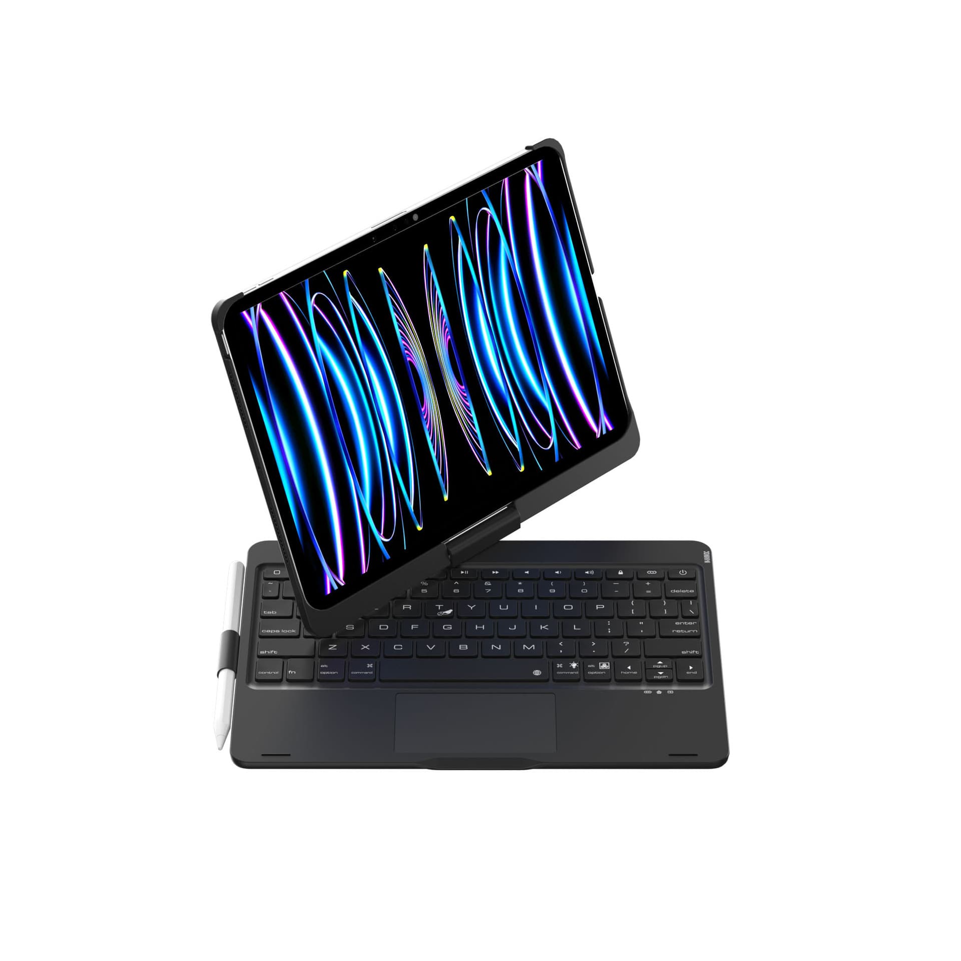 Compatible with 20/21/22 iPad Apple Air4 Rotating Magic Wireless Bluetooth Keyboard with Touchpad Magnetic Tablet Keyboard