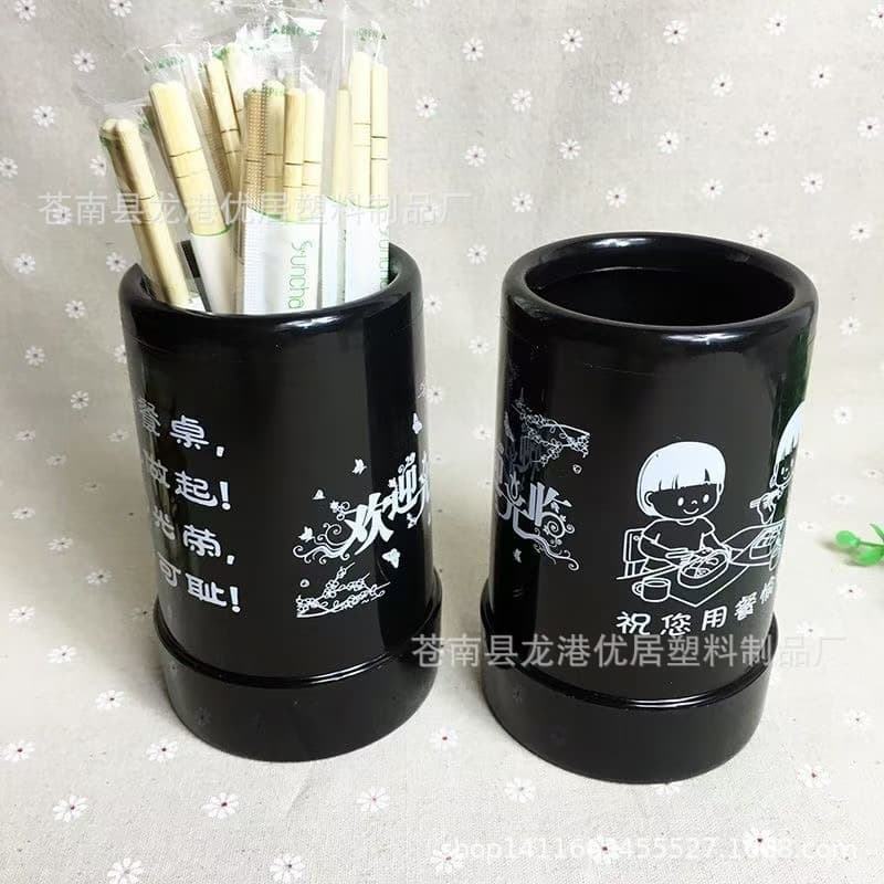 Factory Direct Plastic Chopstick Holder for Restaurants, Noodle Shops, Commercial Dining, Custom Logo Available