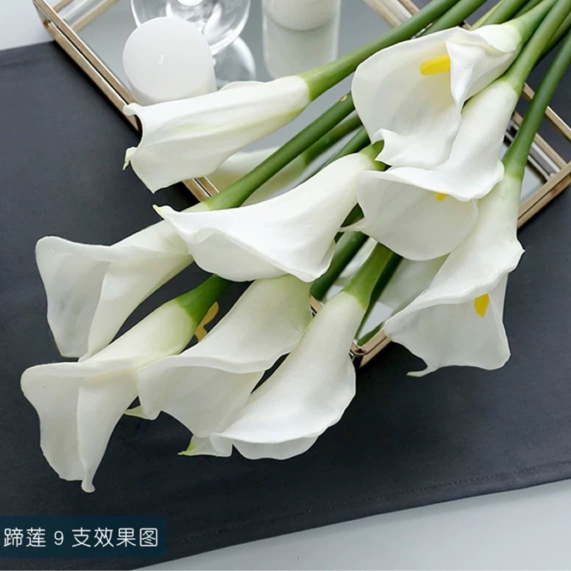 Factory Direct PU Calla Lily Artificial Flower Feel Wedding Bride Holding Flower Home Decoration