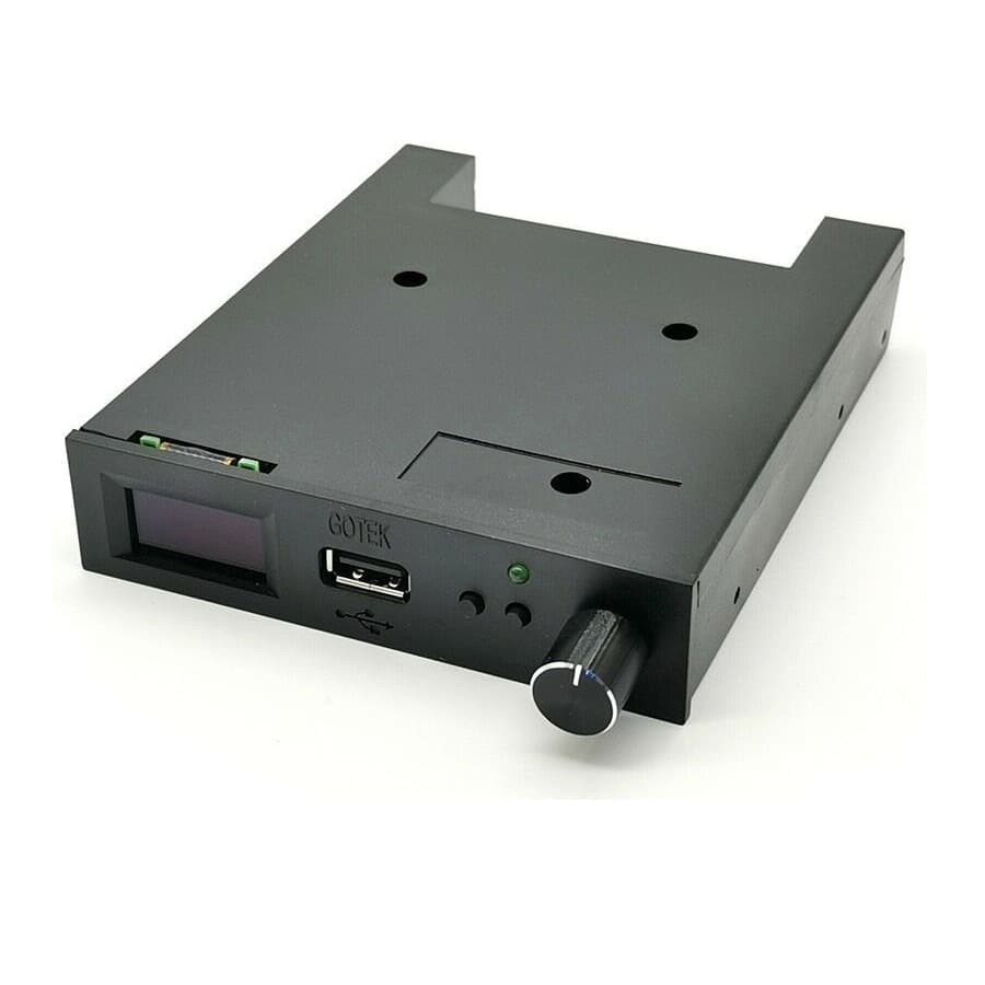 New SFR1M44-U100LQD-435 Black Floppy Drive with Cache, No Formatting Required