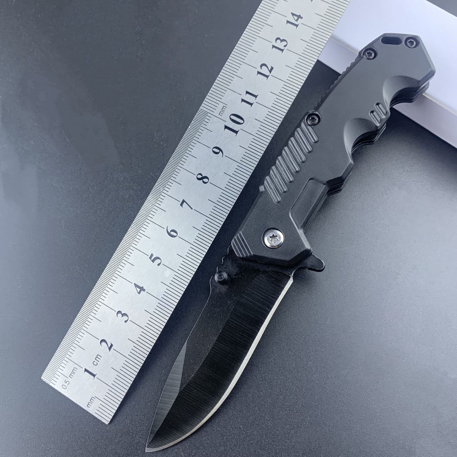 Folding Knife High Hardness Multi-Function Outdoor Knife Stainless Steel Tool Outdoor Self-Defense Knife Military Knife Portable Folding Knife