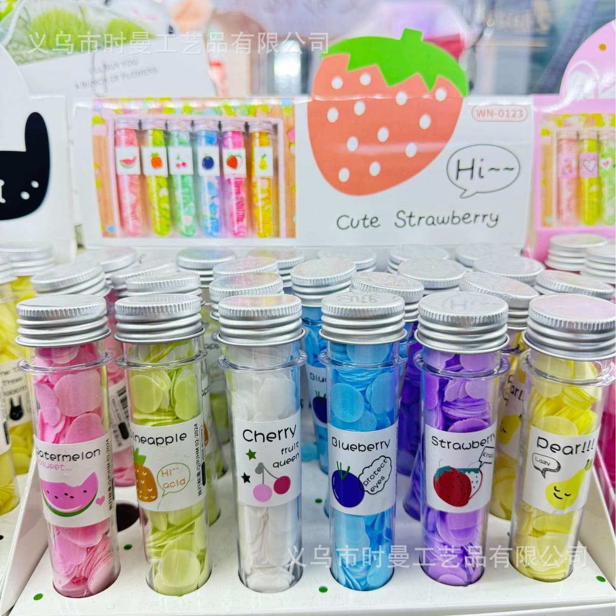 Creative Cartoon Test Tube Soap Flowers - Portable Hand Soap Sheets for Kids and Students, Dormitory Travel Size