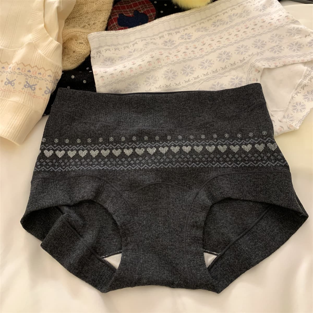 Ethnic Style Xinjiang Baby Cotton Underwear Women 10A Antibacterial Extended Gusset Pure Cotton Panties Girls Boxer Briefs Winter