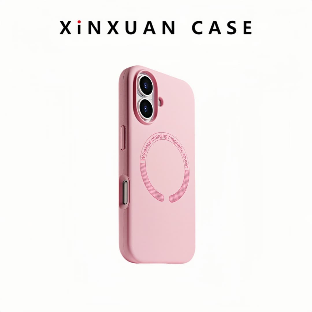 Liquid Silicone Magnetic Phone Case Compatible with iPhone 17 Pro Max, Apple 16 Macaron Skin-Feel Protective Case 15