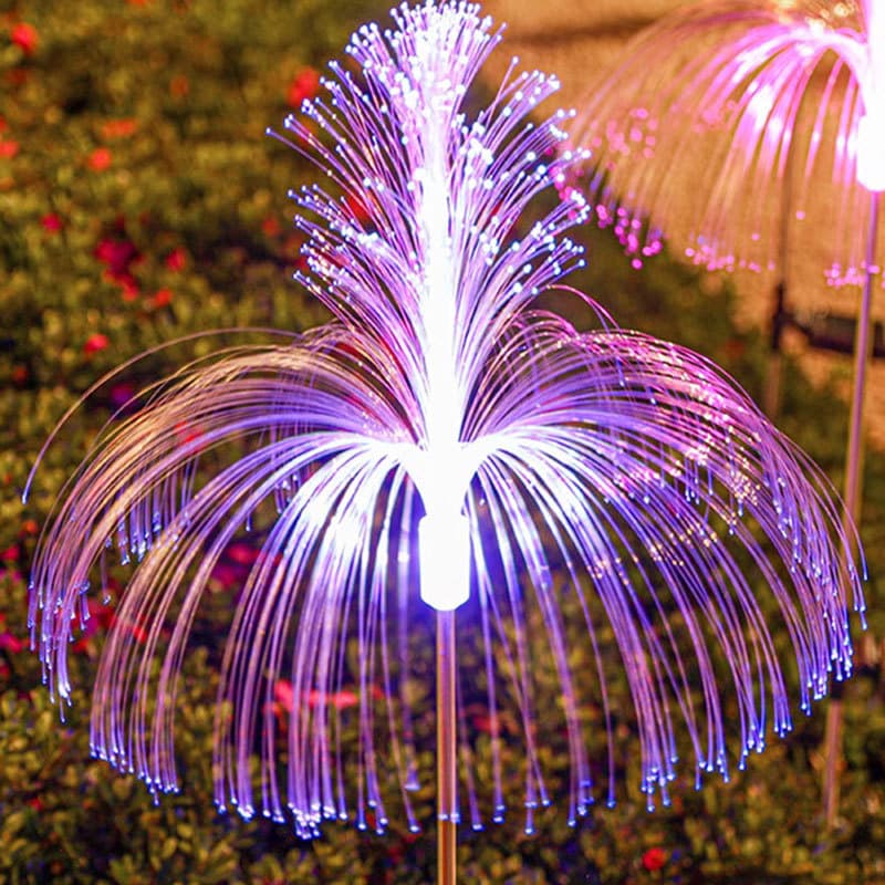 Solar Jellyfish Light Outdoor Double-Layer Jellyfish Light Garden Reed Stake Light Lawn Decoration