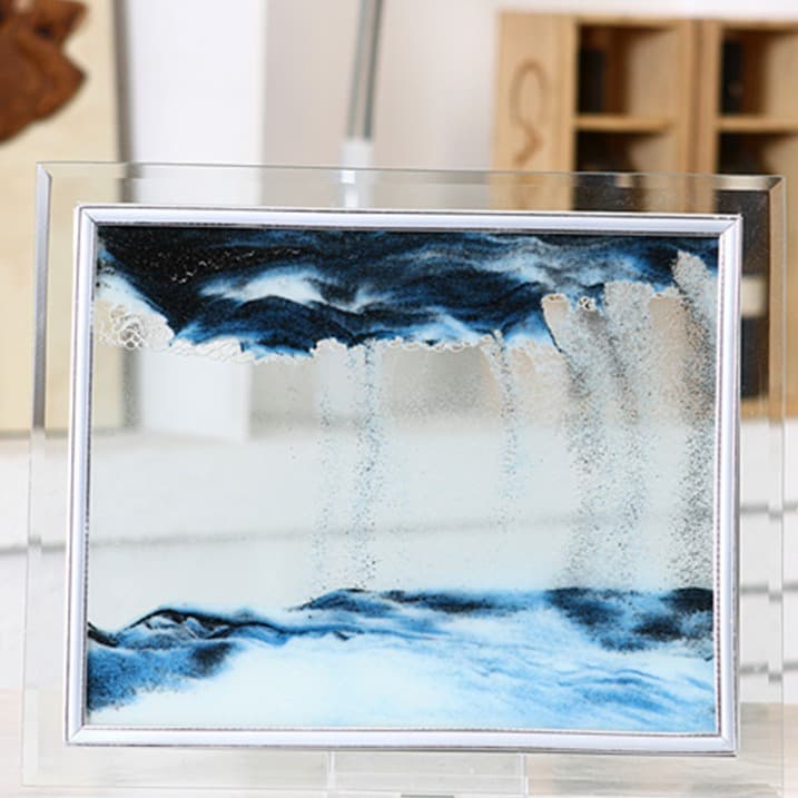 Wholesale Home Decoration 3D Hourglass Creative Painting Ornament, Festival Birthday Gift for Study Room, Living Room Creative Flowing Sand Art