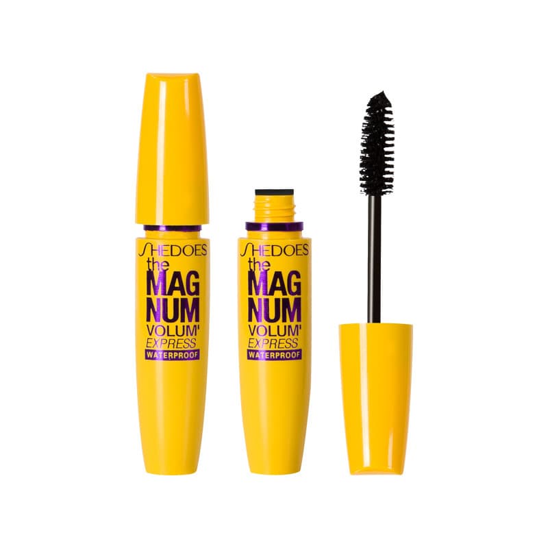 SHEDOES Cross-Border Bestseller Yellow Fat Mascara Waterproof Lengthening Curling Voluminous Natural Long-Lasting No Smudge