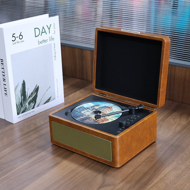 Cross-border CD Player Retro Bluetooth Multi-function with USB/TF Memory, High-quality Portable Disc CD Player Mini Gift