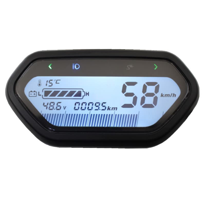 Yadi Bell Turtle Electric Car LCD Meter New Voltage Speed Mileage 48V 60V 72V Export