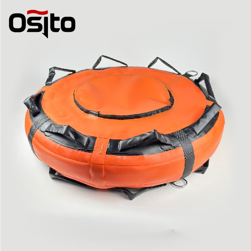 Orange free diving float marine signal buoy floating board inflatable PVC float warning training equipment