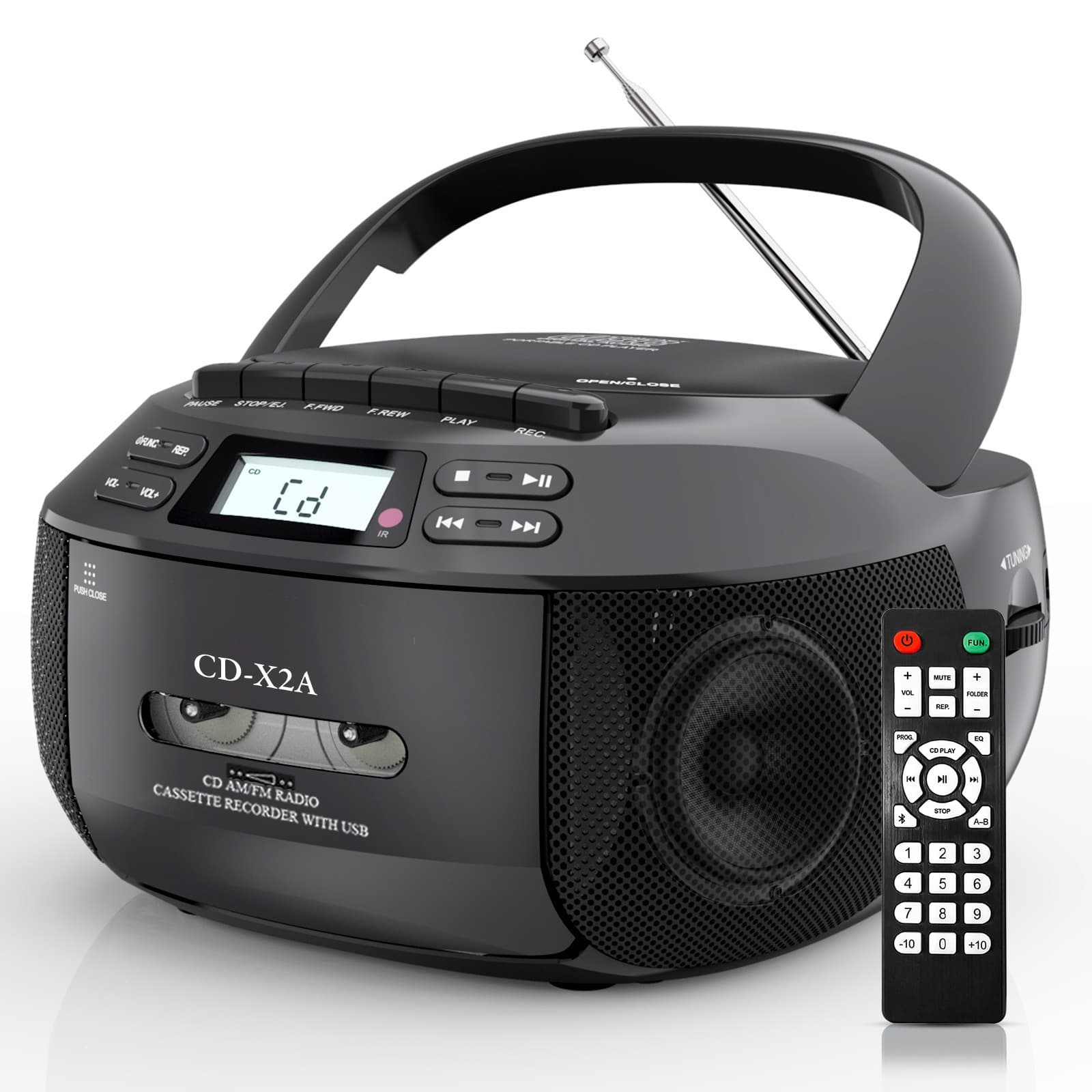 Cross-Border CD Player Portable Cassette Player Stereo Bluetooth Speaker FM/AM Radio MP3 Player