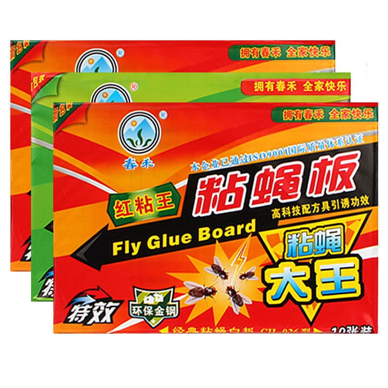 Chunhe flypaper fly traps, fly baits, fly traps, fly sticky stickers for home and restaurant use, strong fly glue, wholesale.