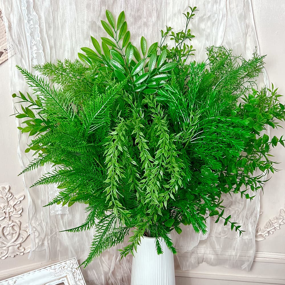 Artificial Green Plants Faux Branches Leaves Flower Arrangement Landscape Wedding Aisle Guide Wedding Background Decoration Wholesale