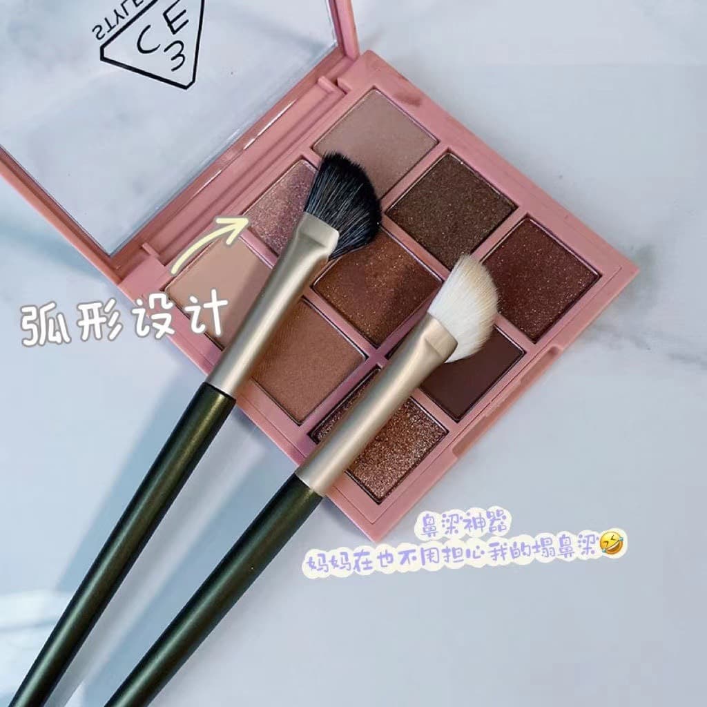 Half-fan Contour Brush, Finger Concealer Brush, Highlighter Brush, Portable Blending Brush, Makeup Brush, Beauty Tools Wholesale