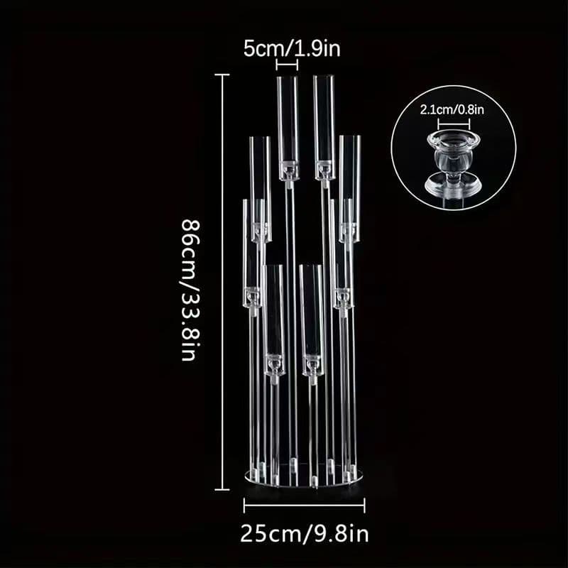 New Wedding Prop Acrylic Step-Up Candle Holder Road Guide Hotel Table Decoration Stage Window Display