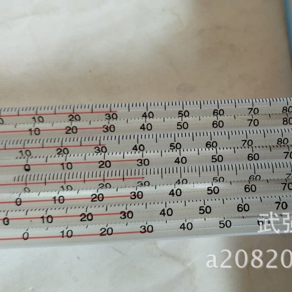 20cm Long Standard Red Liquid Thermometer 0-100℃, Division Value 1 Degree, Glass Rod Thermometer
