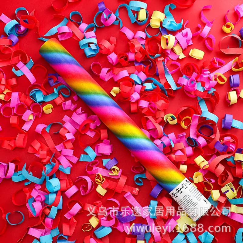 Export Party Popper 11cm-60cm, Export Party Bar Confetti Cannon Atmosphere Props, Handheld Party Popper Christmas Confetti Tube