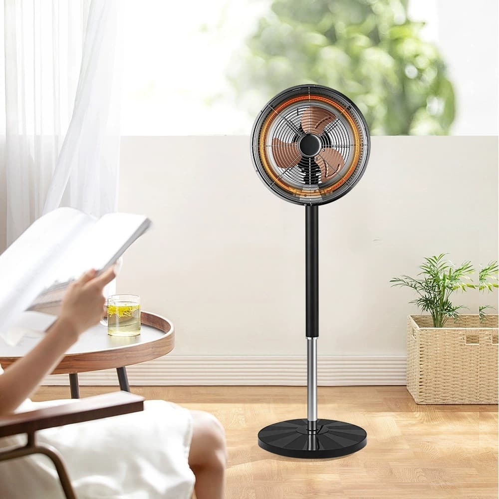 Cross-Border Oscillating Portable Floor Voice Control Heating/Cooling Circulating Electric Fan Stand Fan