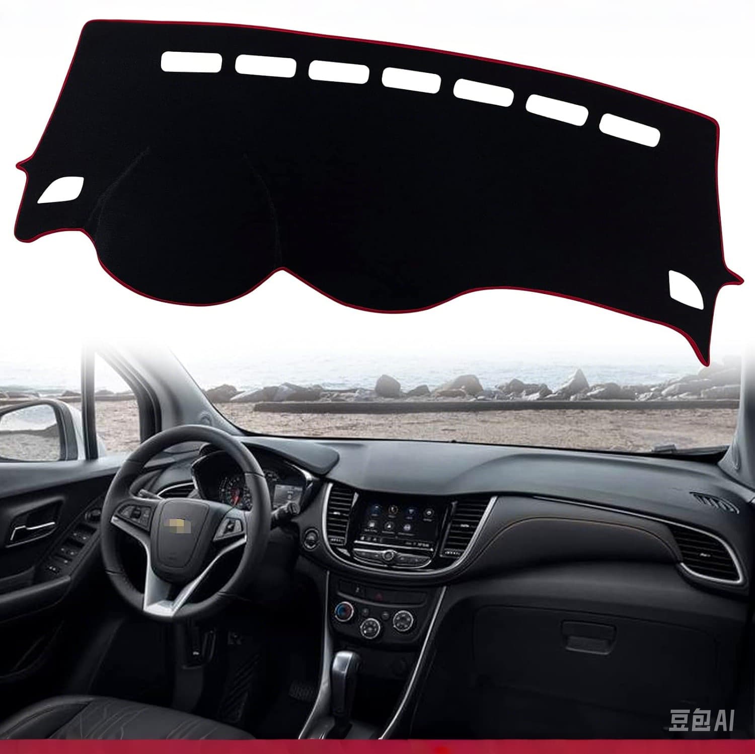 Foreign trade dashboard mat suitable for Chevrolet Trax SUV2017-2022 Flannel deerskin light-proof mat