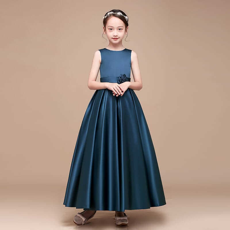 Foreign trade children's dress 2026 new style flower girl princess dress catwalk piano performance dress children's evening dress