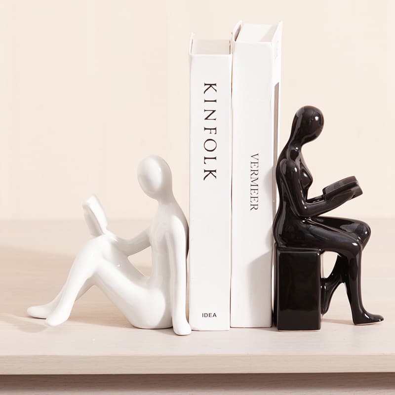 Light Luxury Decorative Figurine High-End Modern Bookends Character Ornament Home Living Room TV Wine Cabinet Office Study Decoration