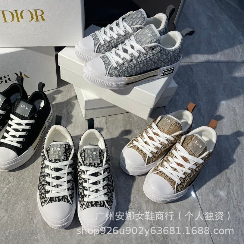 D's Vintage Canvas Shoes for Women Spring New Breathable Casual Sneakers Unisex Lace-up Couple Thick Sole Shoes